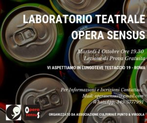 Locandina Laboratorio Opera Sensus